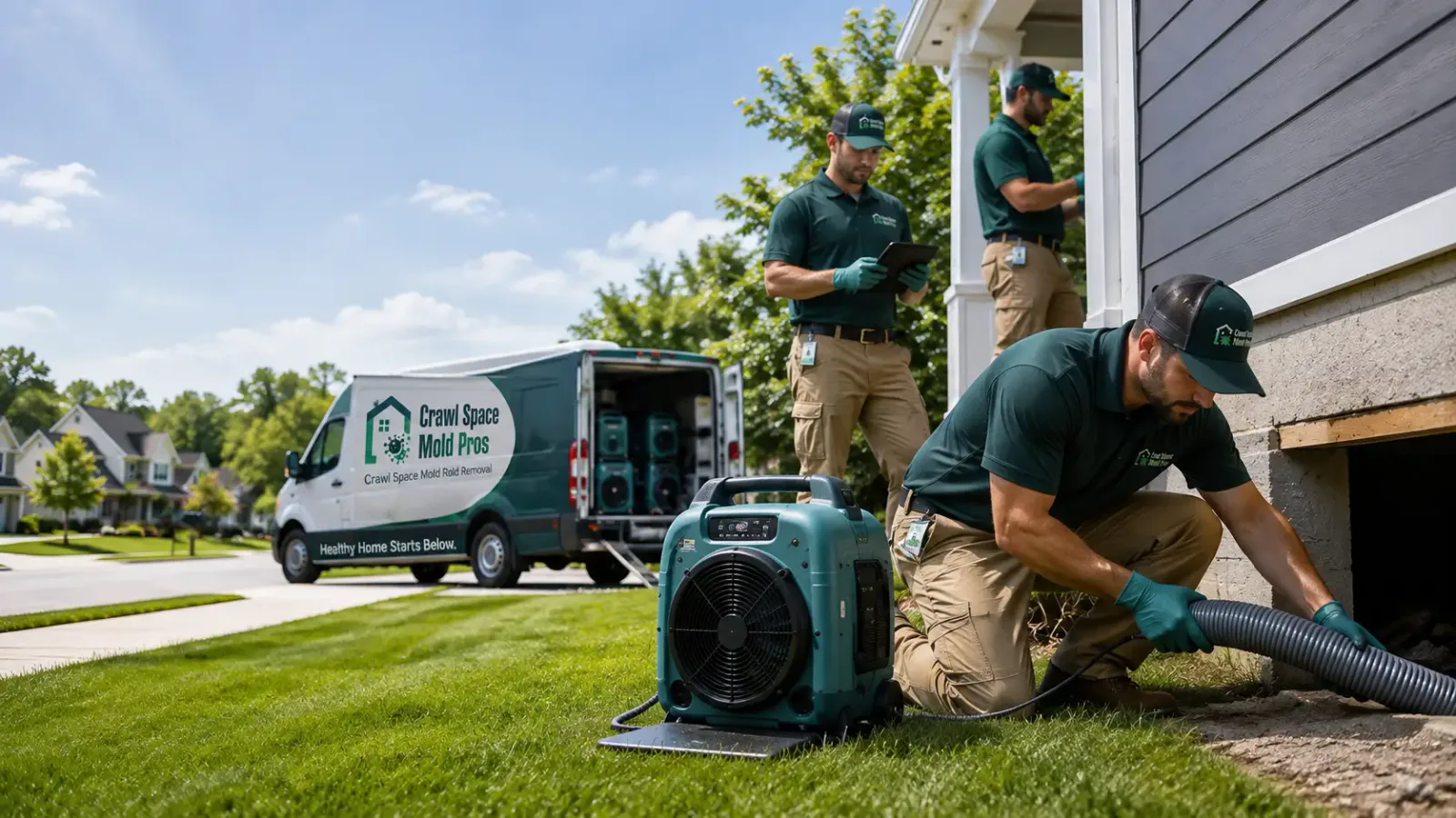 Crawl Space Mold Removal in Montgomery, MN